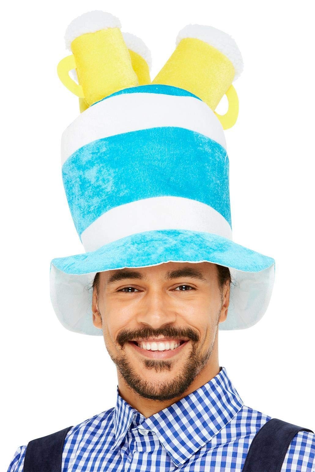 Smiffys Beer Festival Beer Hat, Blue