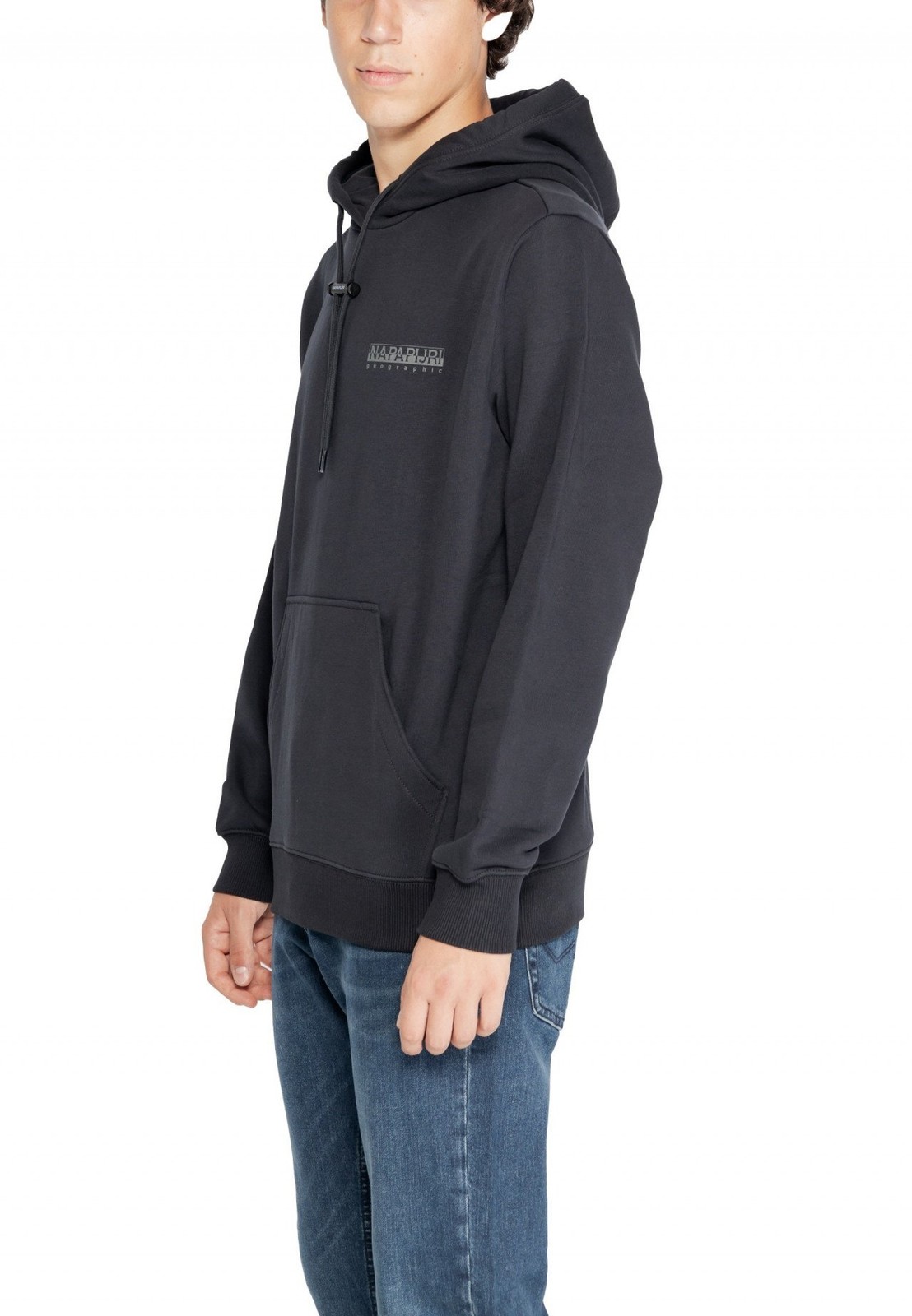 Napapijri Abbigliamento Uomo Felpe Felpa senza zip Nero XXL Maniche Lunghe Con C