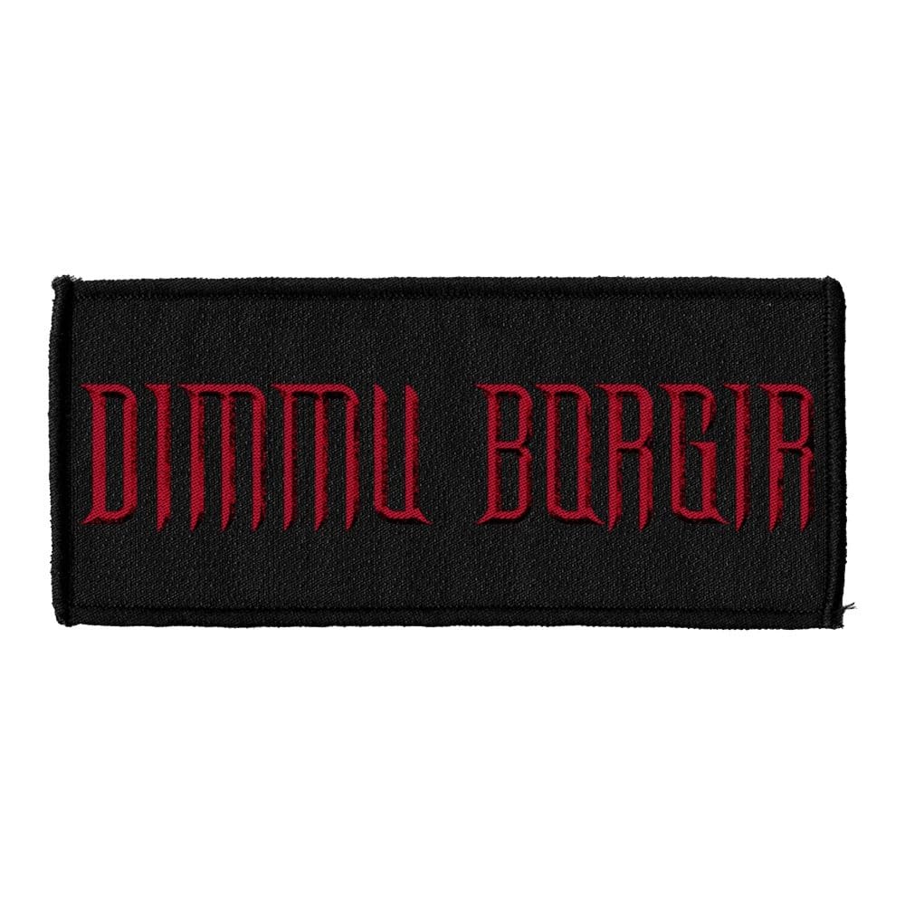 Plastichead Dimmu Borgir Band Logo Rosso Sew On Patch
