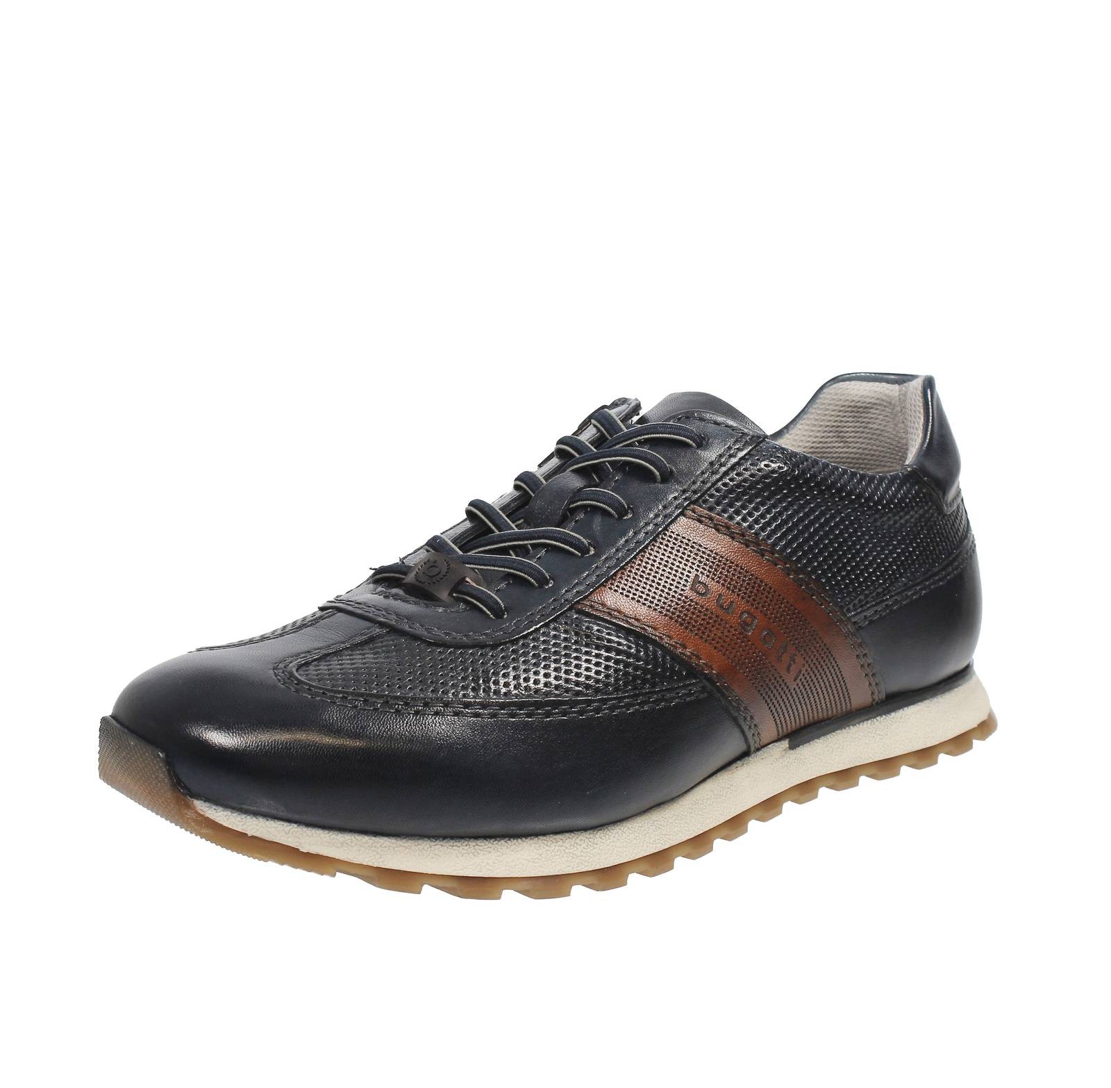 Bugatti Ivar - Sneakers Eleganti In Pelle Blu - Taglia 46 [30.7cm] Scarpe Uomo