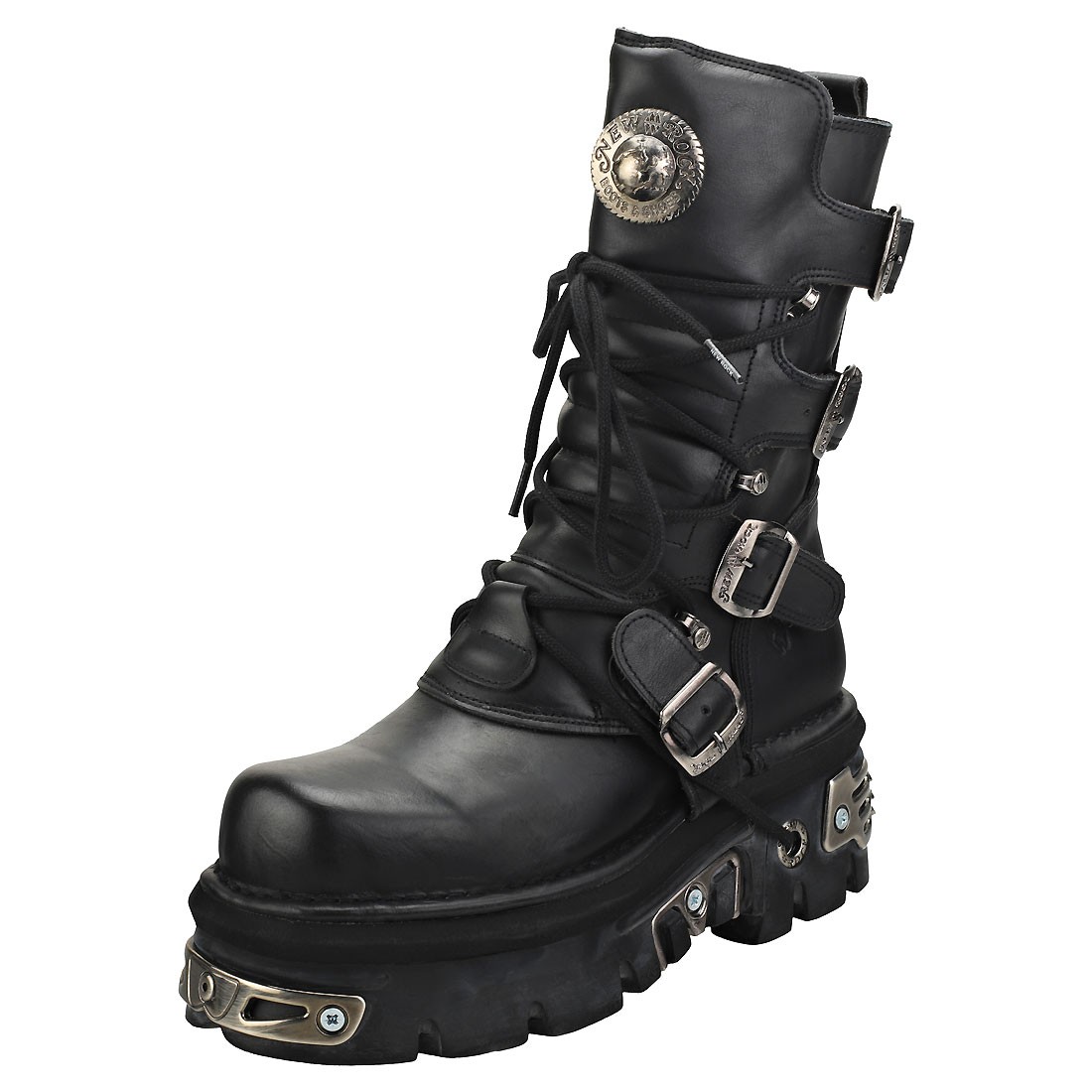 New Rock Stivali Reactor Half Platform Neri Unisex - 36 EU