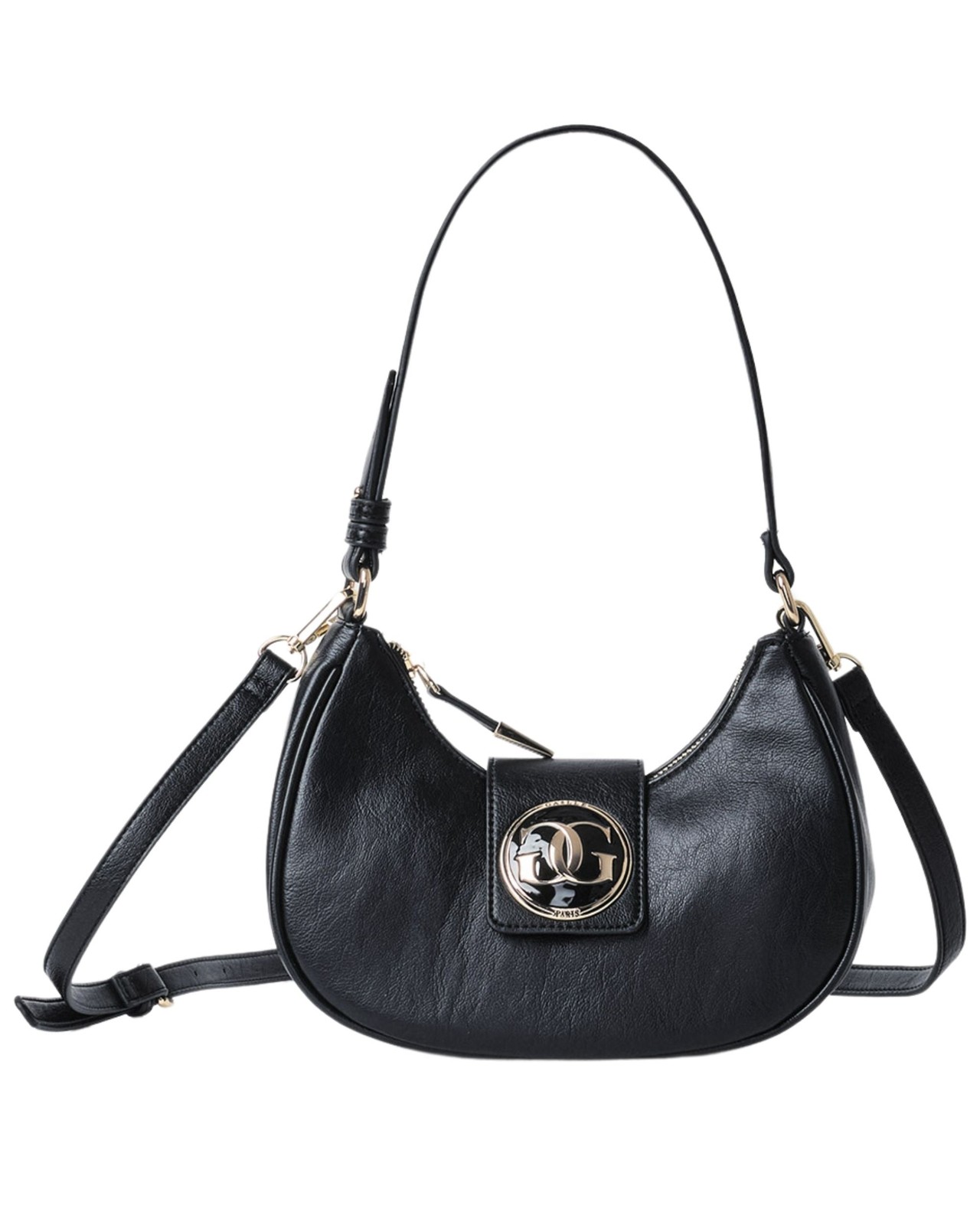 Borsa Gaelle Gaacw02015 Hobo Bag Hobo Donna Ecopelle Nero