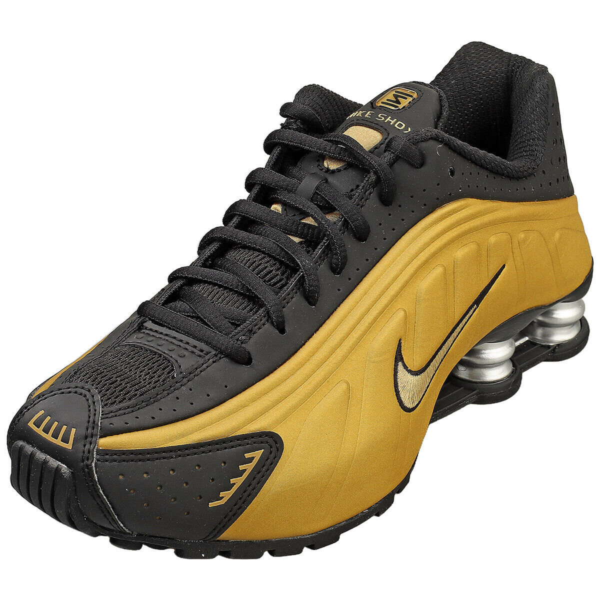 Nike Shox R4 Donna Oro Nero - 39 EU
