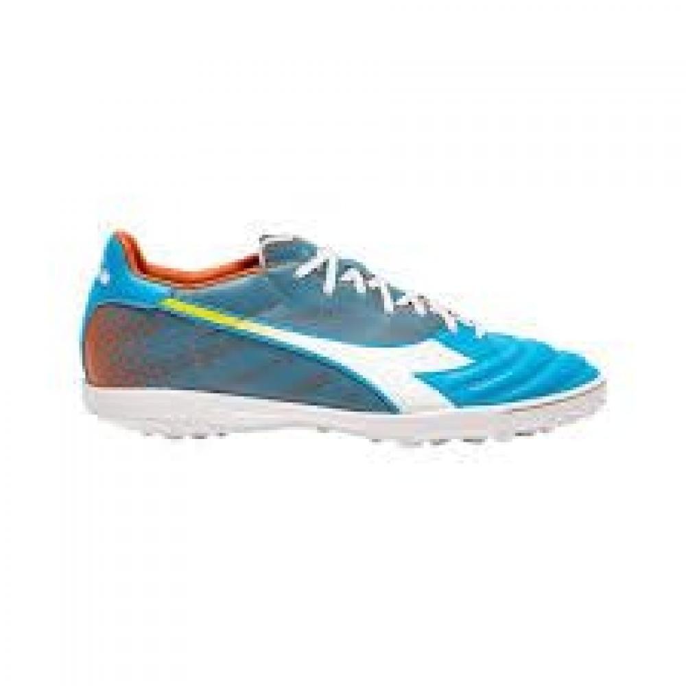 (TG. 40 EU) Diadora Brasil Elite Veloce GR TFR, Scarpe da Calcio Uomo, Blue Fluo