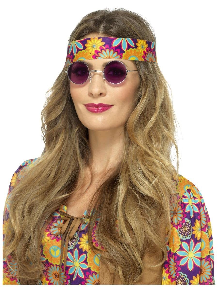 Smiffys Hippie Specs, Purple