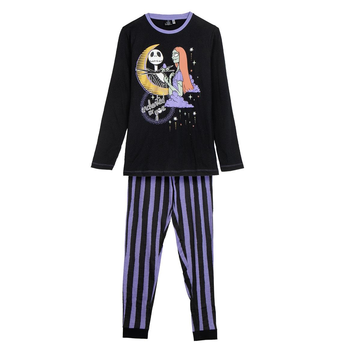 Pigiama Manica Lunga Single Jersey Nightmare Before Christmas NERO - M | UNISEX