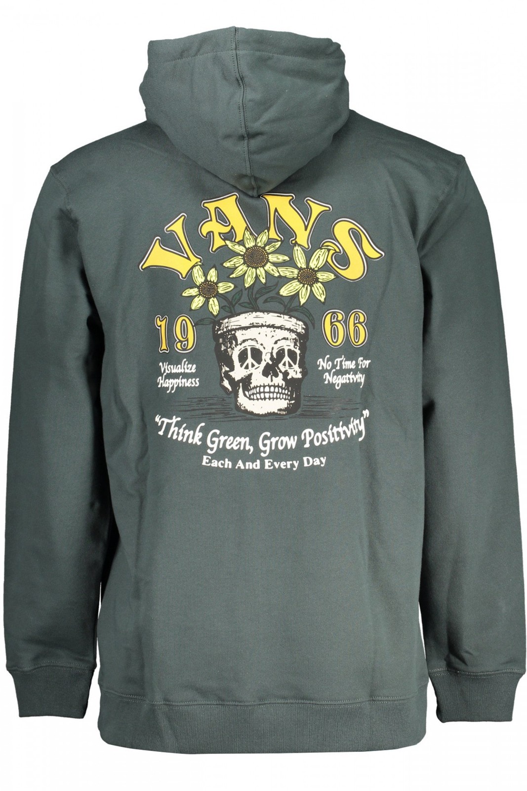 Vans Abbigliamento Uomo Felpe senza zip Verde M Maniche Lunghe Con Cappuccio, Fe