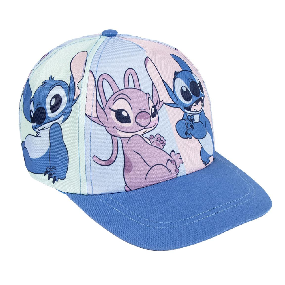 CAPPELLO STITCH E ANGEL DISNEY BERRETTO ESTIVO CON VISIERA REGOLABILE 53 CM-0438