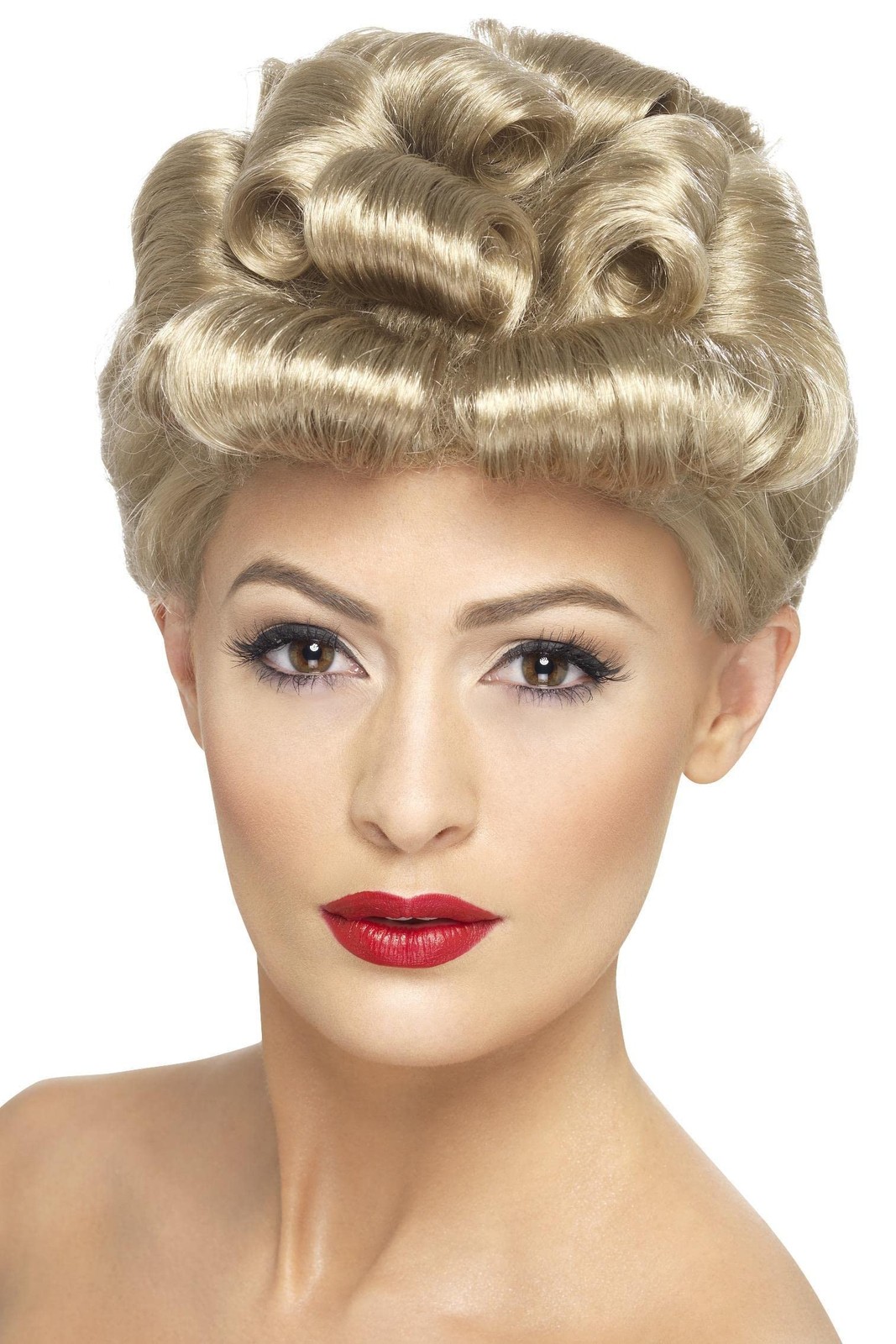 Smiffys 40s Vintage Wig, Blonde
