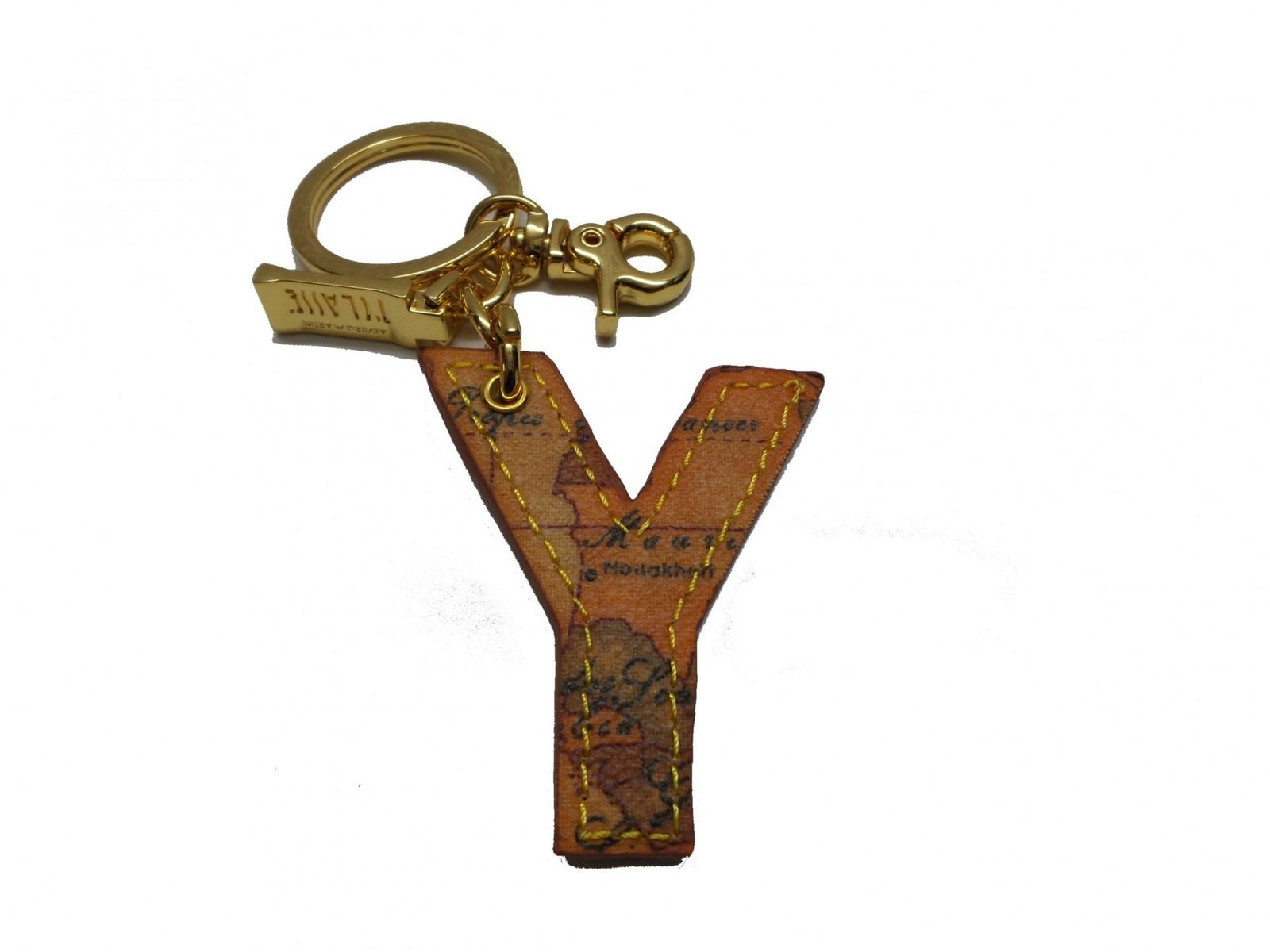ALVIERO MARTINI 1a CLASSE - Portachiavi Charm Lettera Y Naturale Beige