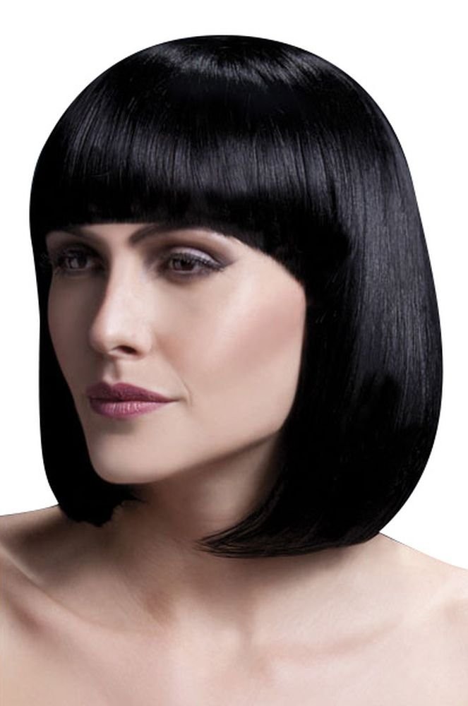 Smiffys Fever Elise Wig, Black