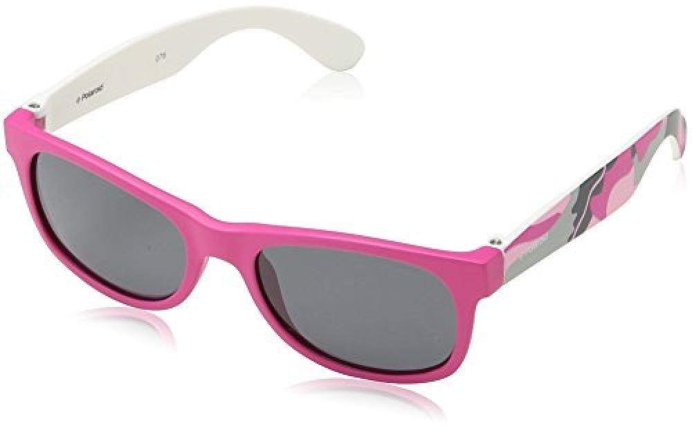 (TG. 43) Polaroid P0300 Y2, Occhiali da Sole Unisex - Bambini, Rosa (Tcs/Y2 Pk C
