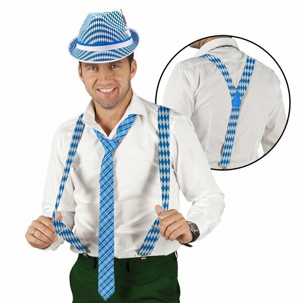 Braces/Suspenders Oktoberfest - Accessorio Costume Con Motivo Bavarese