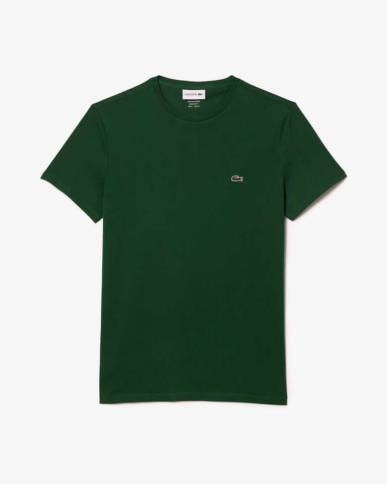 Lacoste T-shirt Uomo Verde Th6709 Cotone Logo Taglia 4XL (Prod. 9)