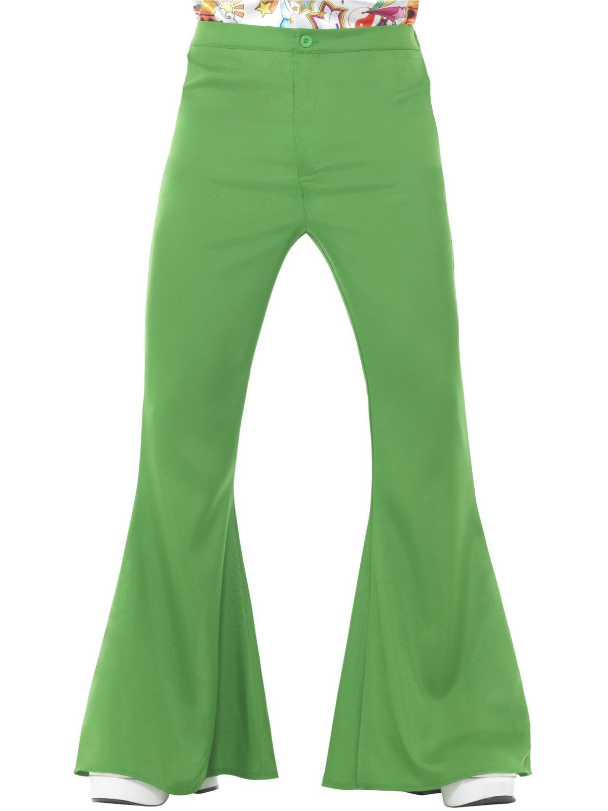 Smiffys Flared Trousers, Mens, Green (Size XL)