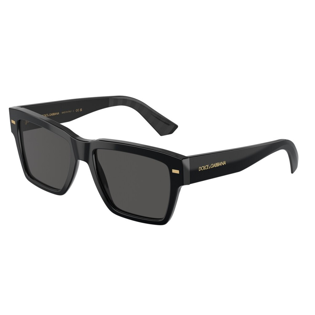DOLCE & GABBANA OCCHIALI DA SOLE UOMO DG 4431 501/87 (NERO LUCIDO)
