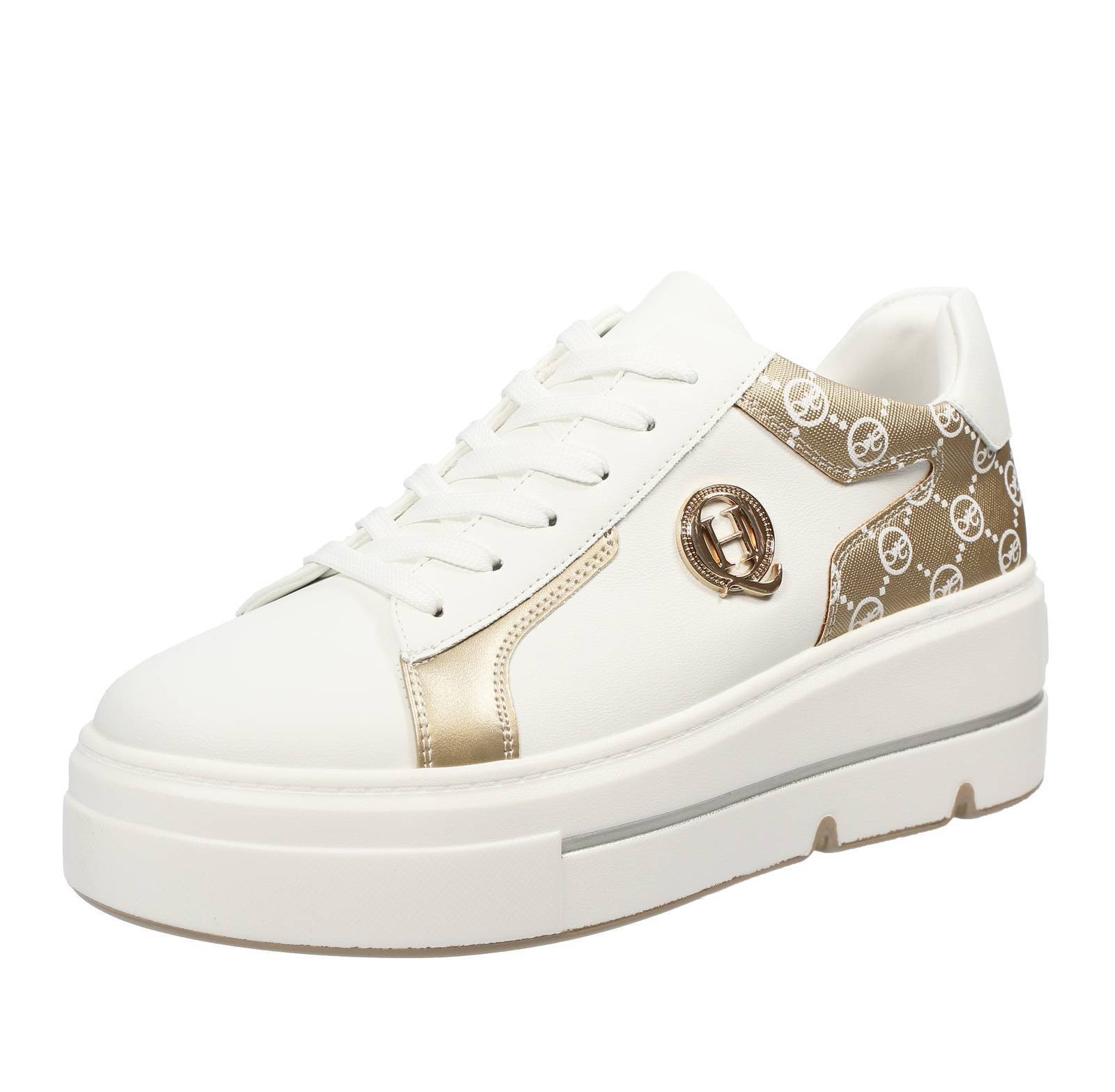 Queen Helena Sneakers Con Zeppa Bianco - Taglia 39 [25.1cm] Scarpe Donna Casual