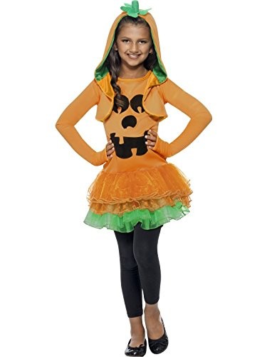 Smiffys Pumpkin Tutu Dress Costume, Orange (Size L)