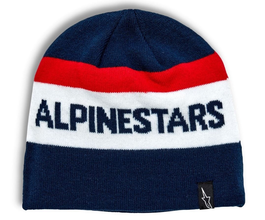 ALPINESTARS - BERRETTO INVERNALE STAKE BEANIE - BLU/BIANCO/ROSSO