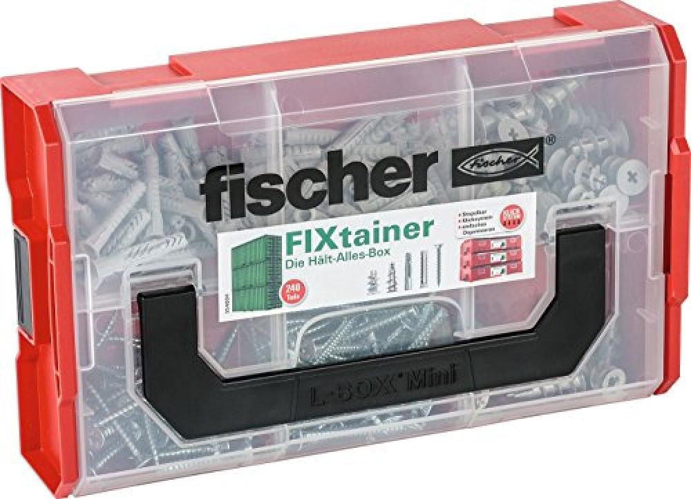 (TG. UX-, SX,- GK-, GKM-Dübel mit Schrauben) Fischer, Set di tasselli con custo
