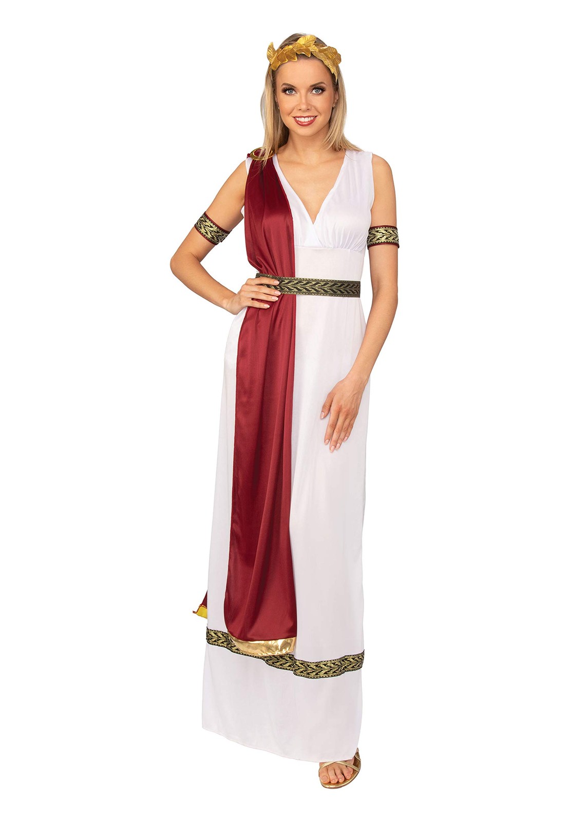 GREEK GODDESS (S) - FANCY DRESS COSTUME (SIZE: S) Women's Costumes NUOVO