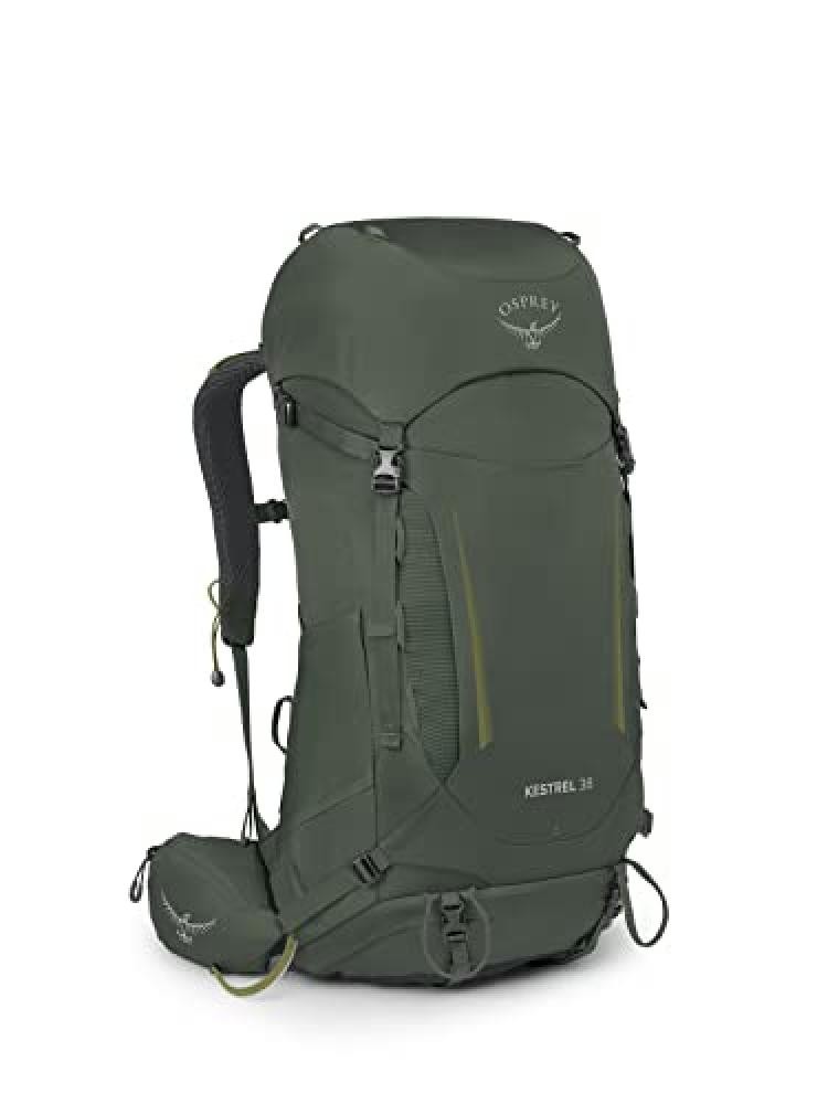(TG. L-XL) Osprey Kestrel 38 Mens Backpacking Bumbag Bonsai Green L/XL - NUOVO