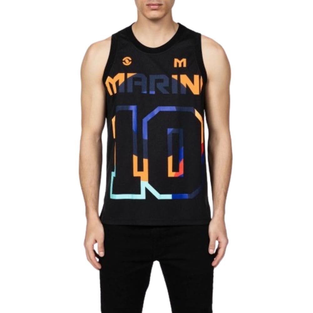 Canotta Luca Marini 10 Unisex Nera Taglia S Ufficiale VR46 MotoGP Style