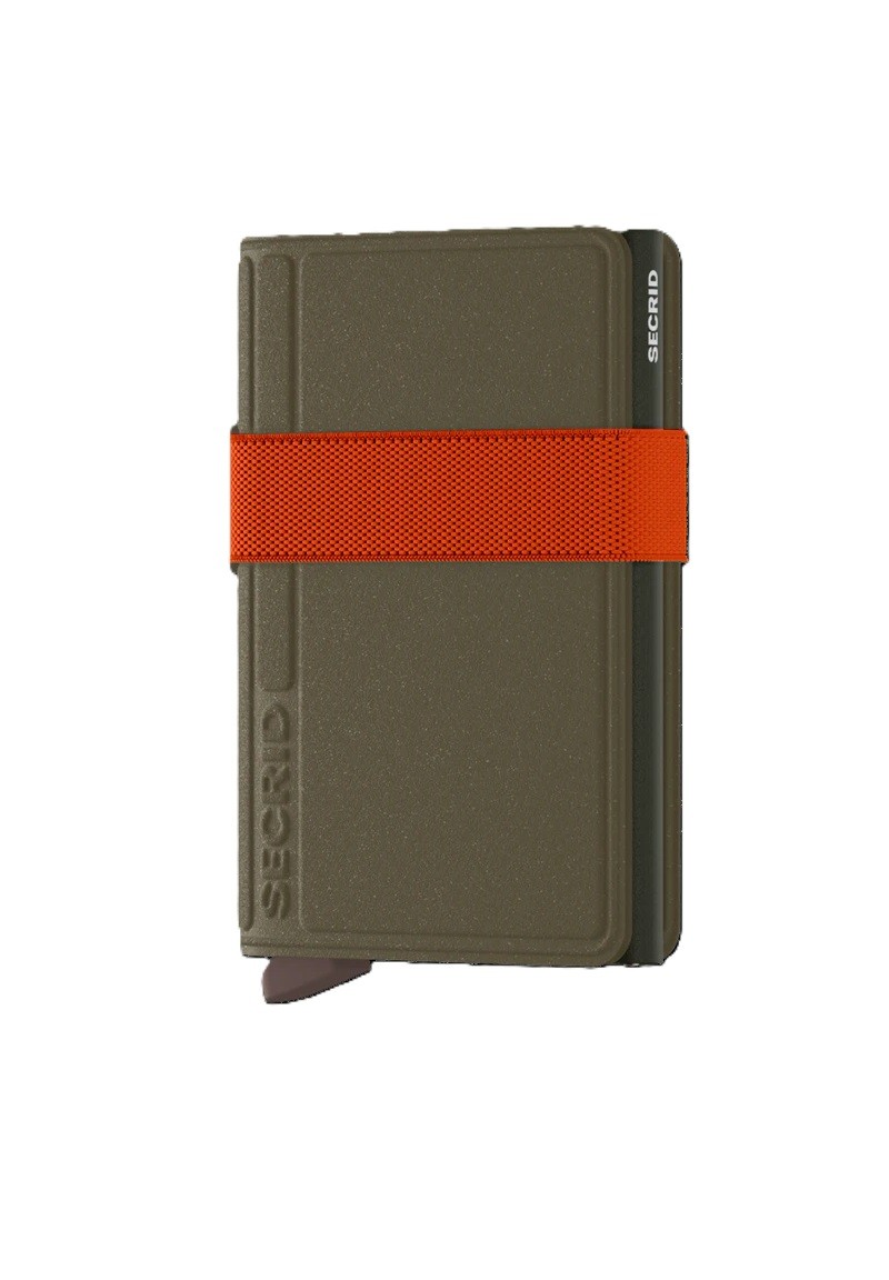 Portafoglio Secrid portacarte di credito  bandwallet LIBA® BLI green-orange