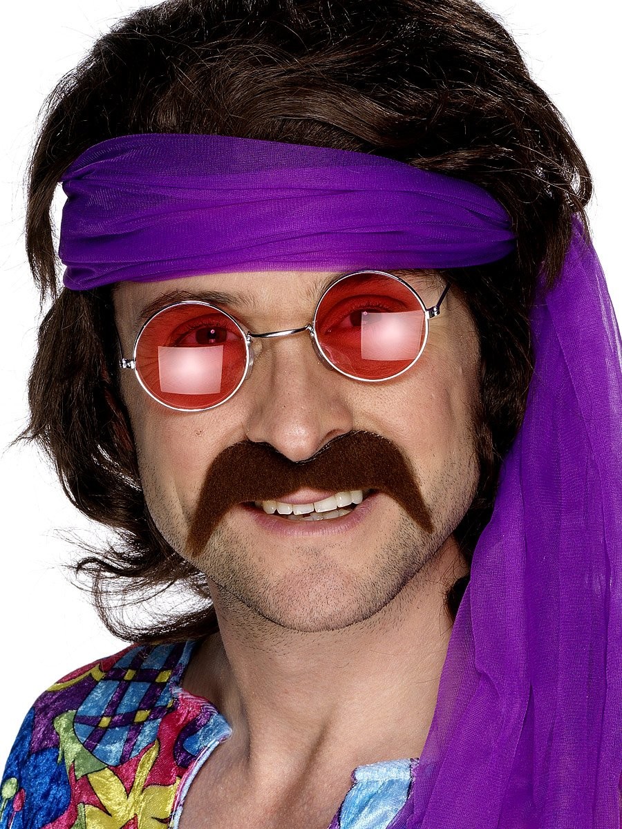 Smiffys Seventies Tash, Brown