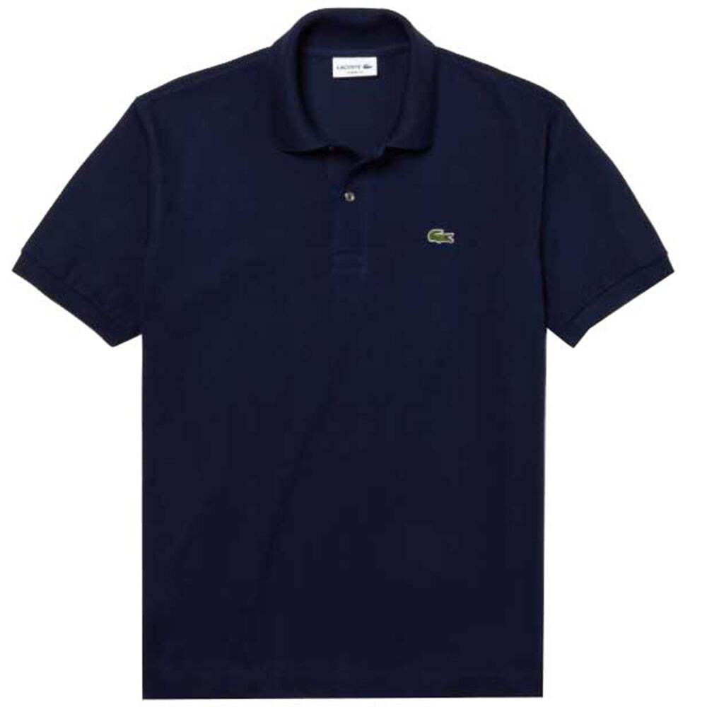 Lacoste Polo Uomo Blu Navy Slim Fit Originale Taglia 4XL Cotone Piqué