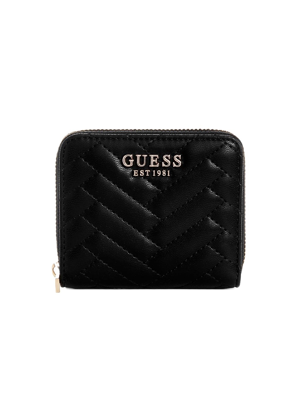 Portafoglio Guess anning slg mini zip around matelassè QG9508137 black