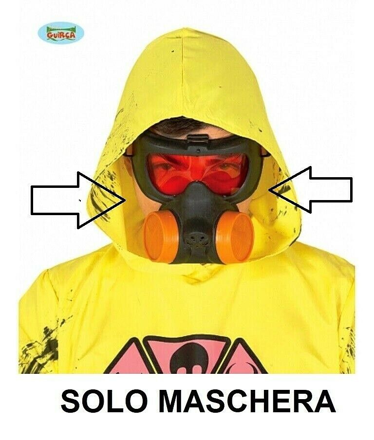 CARNEVALE HALLOWEEN MASCHERA ANTIGAS GAS MASK COSPLAY GUIRCA