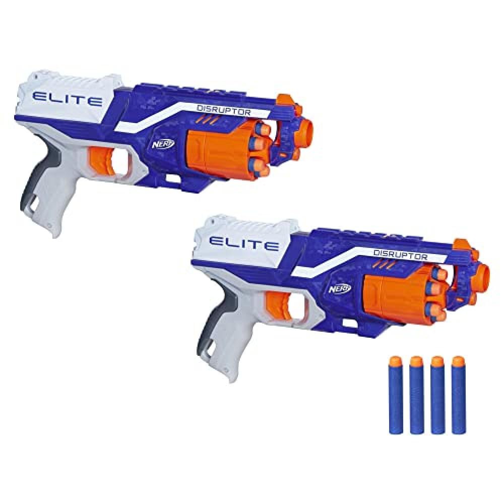 Nerf Elite Disruptor confezione da 2, 2 blaster Disruptor, 12 dardi Nerf Elite,