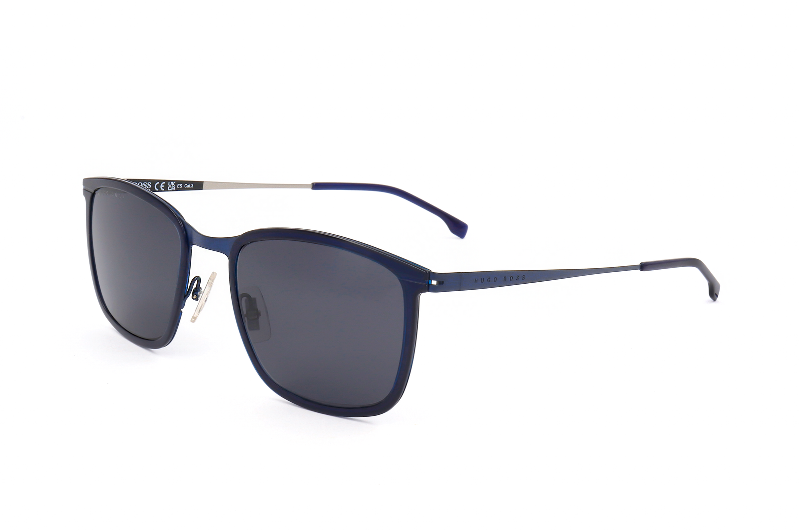 Occhiali da Sole Hugo Boss BOSS 1243/S IPQ MATTE BLUE BLUE 55/21/150 Uomo
