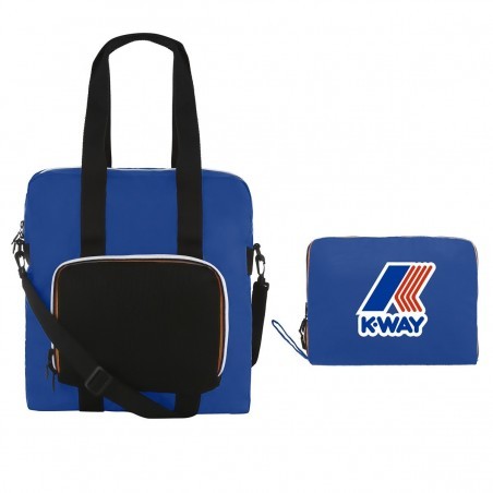 Shopping Bag Richiudibile K Way LE VRAI 3.0 Violette Blue Royal