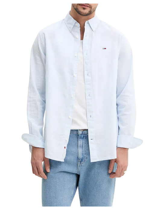 Camicia di lino Tommy Hilfiger art DM0DM20875