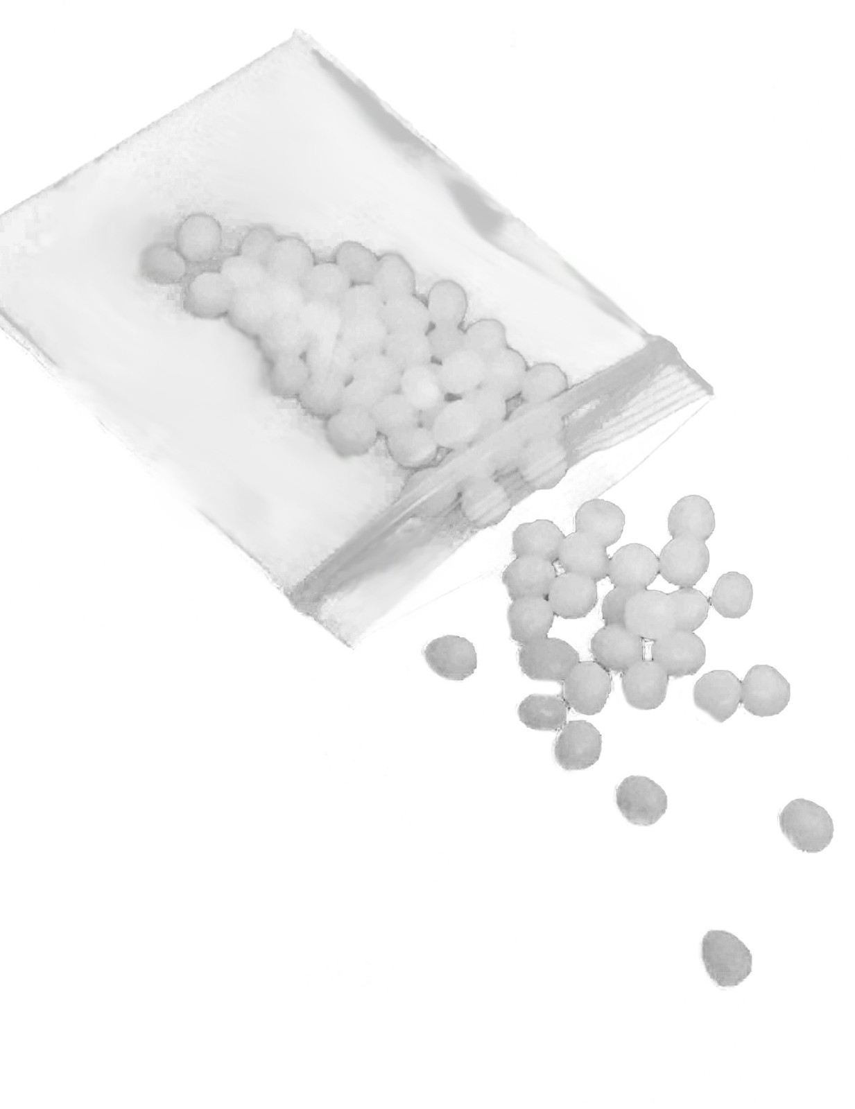 Smiffys Smiffys Make-Up FX, Thermal Denture Fitting Beads,