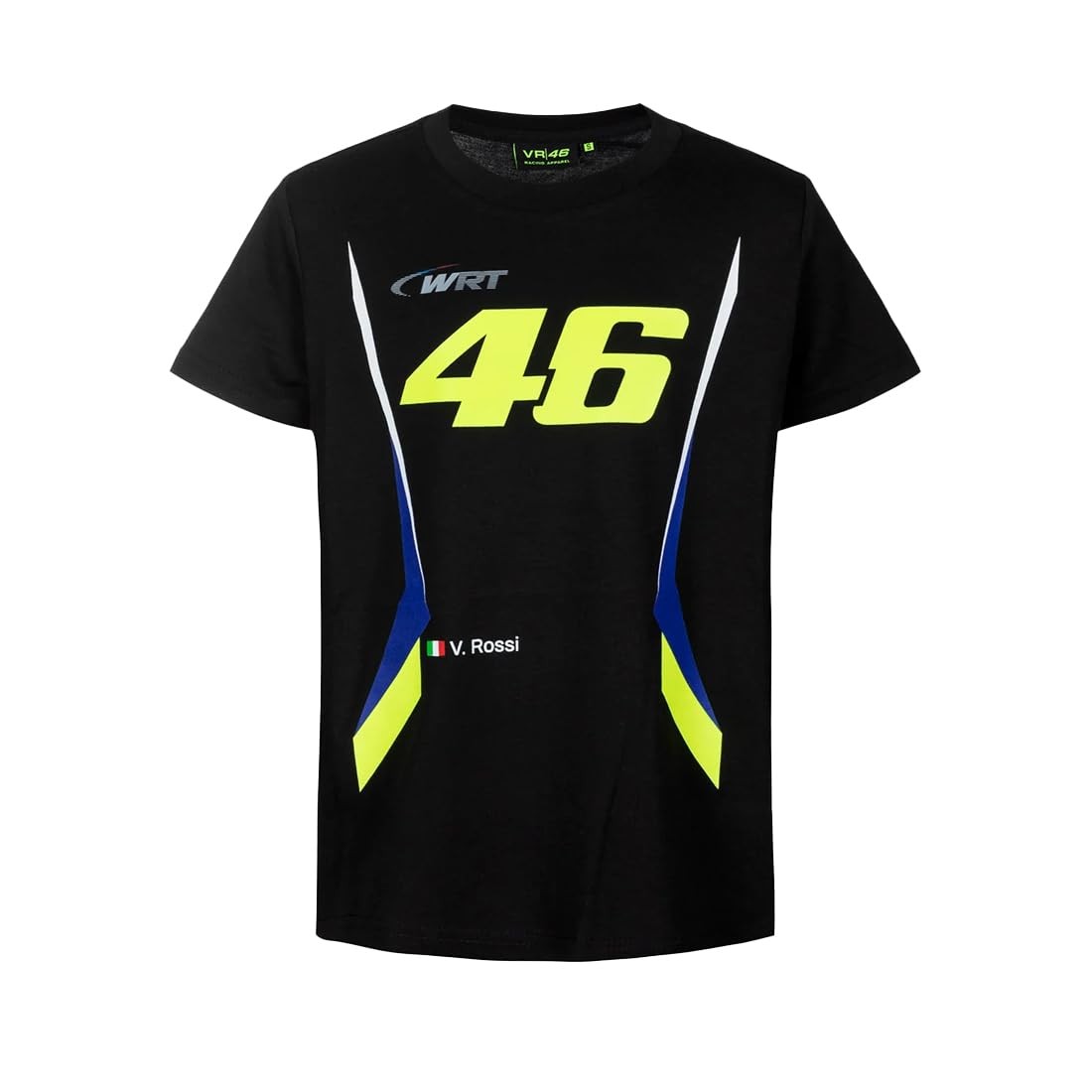 VR46 WRT COLLECTION,T-SHIRT,BAMBINO,NERO,12/14 ANNI