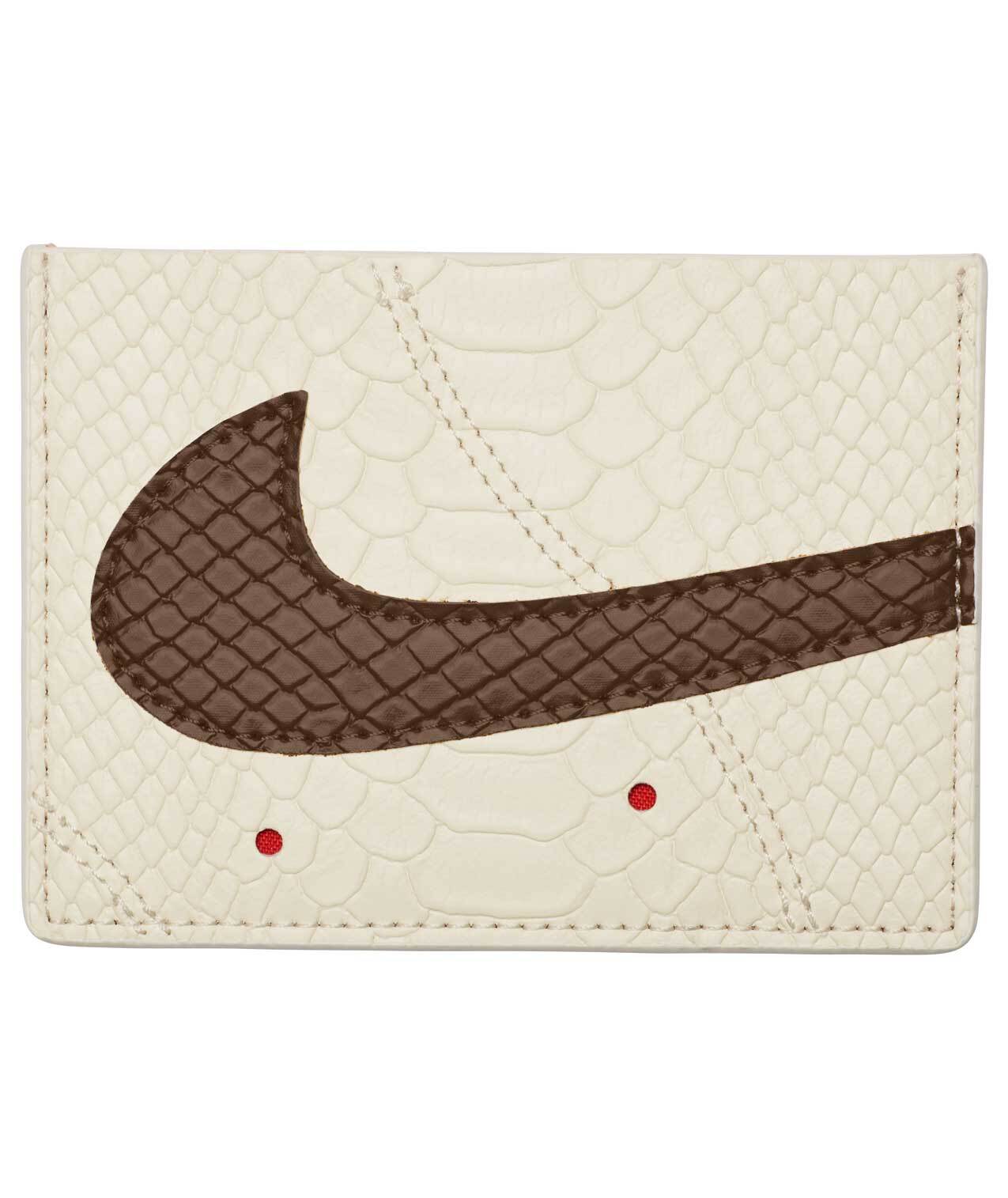 Nike Icon Air Force 1 Card Wallet Portafogli Carte Credito Patente Schede Ivory