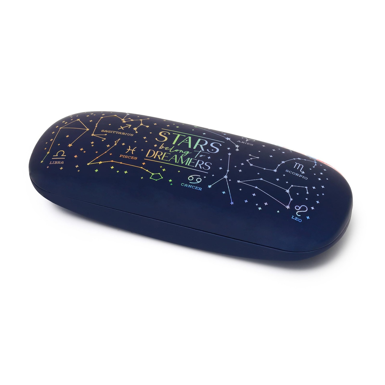 LEGAMI - Secret Box Medium Glasses Case and Pens Stars Theme Hard Metal Case wit