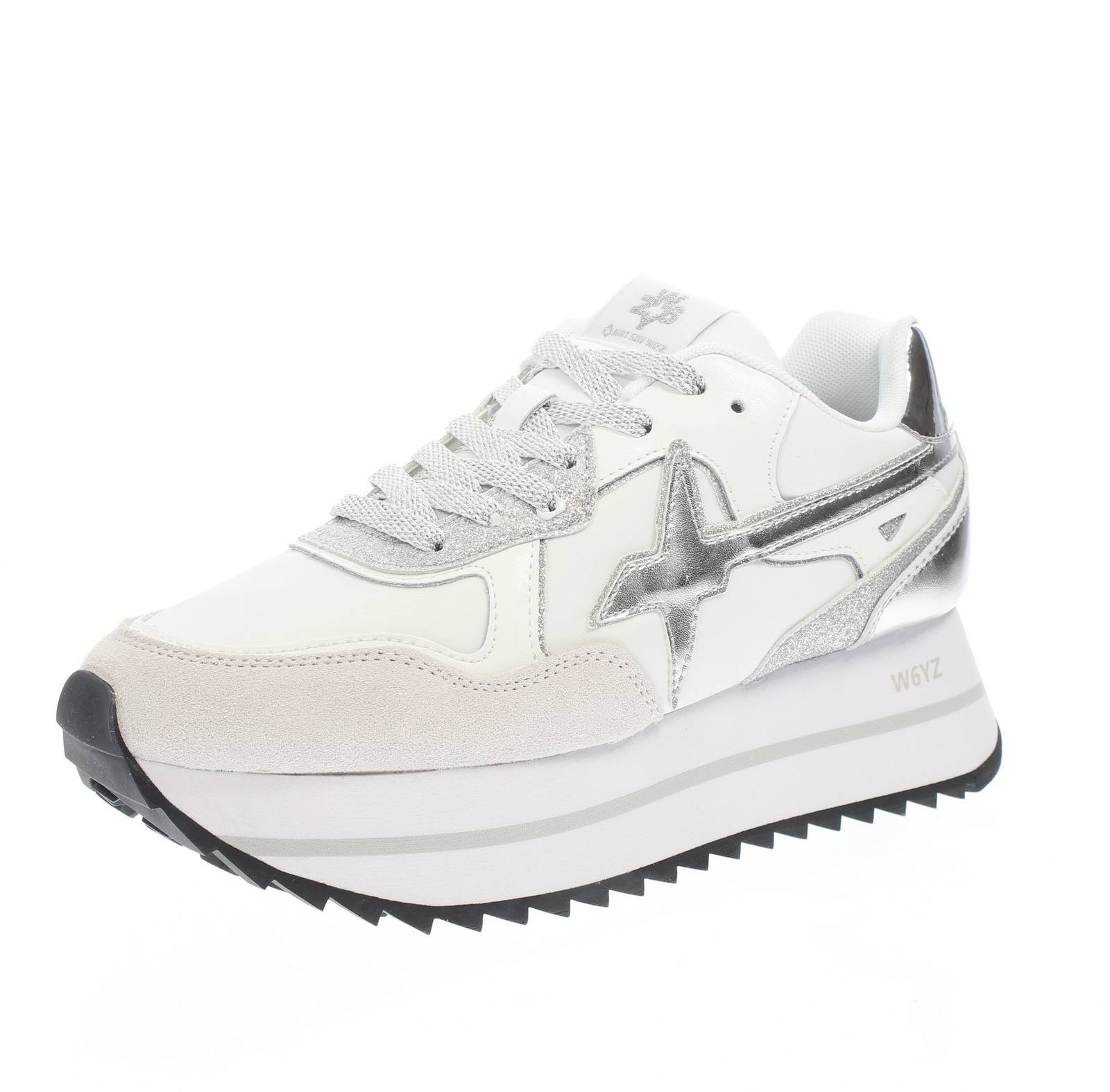 W6yz Wizz Deva - Sneakers Platform In Pelle Bianco - Taglia 36 [22cm] Scarpe