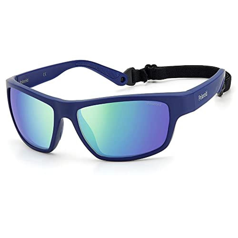 (TG. 60) Polaroid PLD 7037/S Pjp/5z Blue 60 Occhiali, Unisex-Adulto - NUOVO