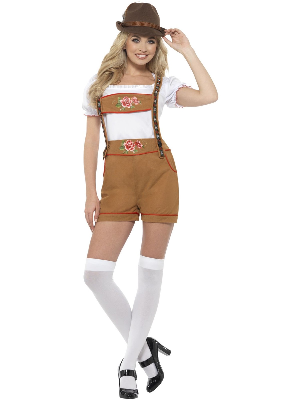 Smiffys Sexy Bavarian Beer Girl Costume, Brown (Size XS)