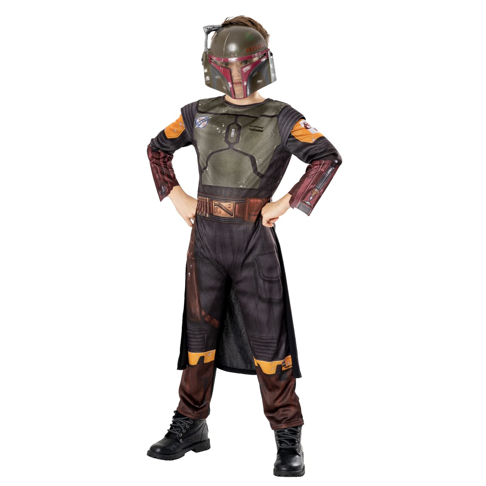 Rubie's Costume da Boba Fett, con libro ufficiale di Star Wars di Boba Fett, cos