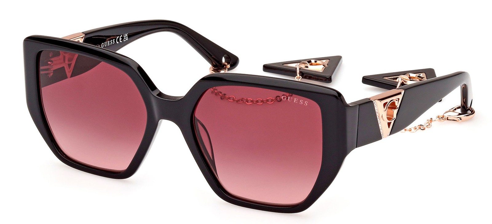 Occhiali da Sole Guess GU7892  BLACK/RED SHADEDEARRINGS 55/18/140 Unisex