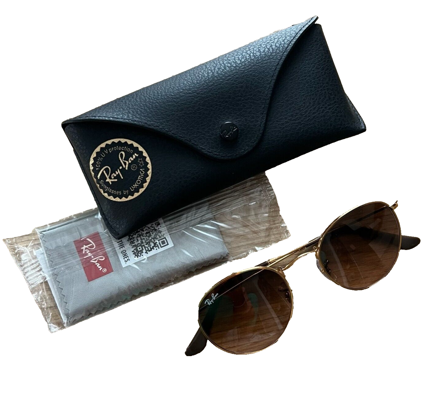 Ray-Ban Arrotondare Metallo RB3447 9001A5 5 Occhiali da Sole, Oro