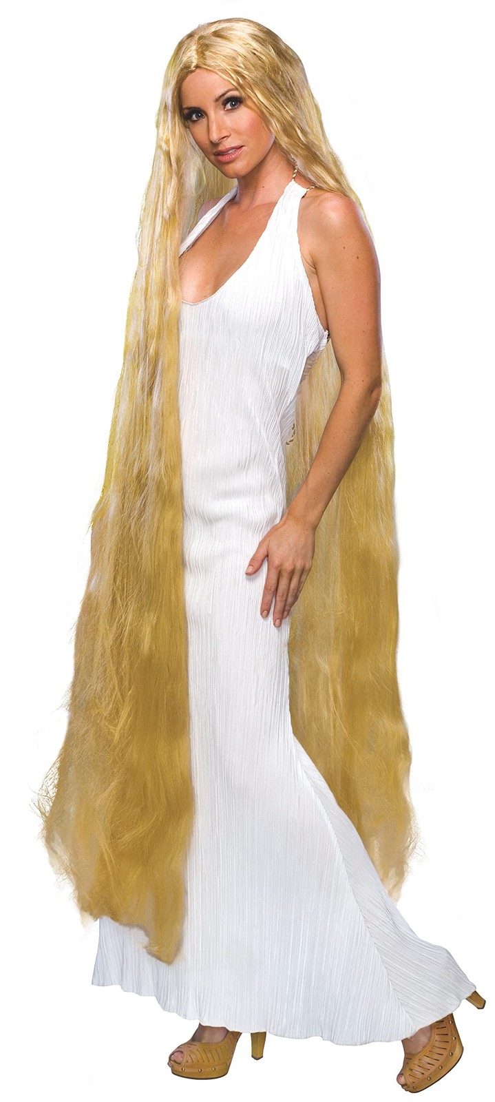 Rubie's Parrucca ufficiale per adulti da Lady Godiva, bionda lunga, taglia unica