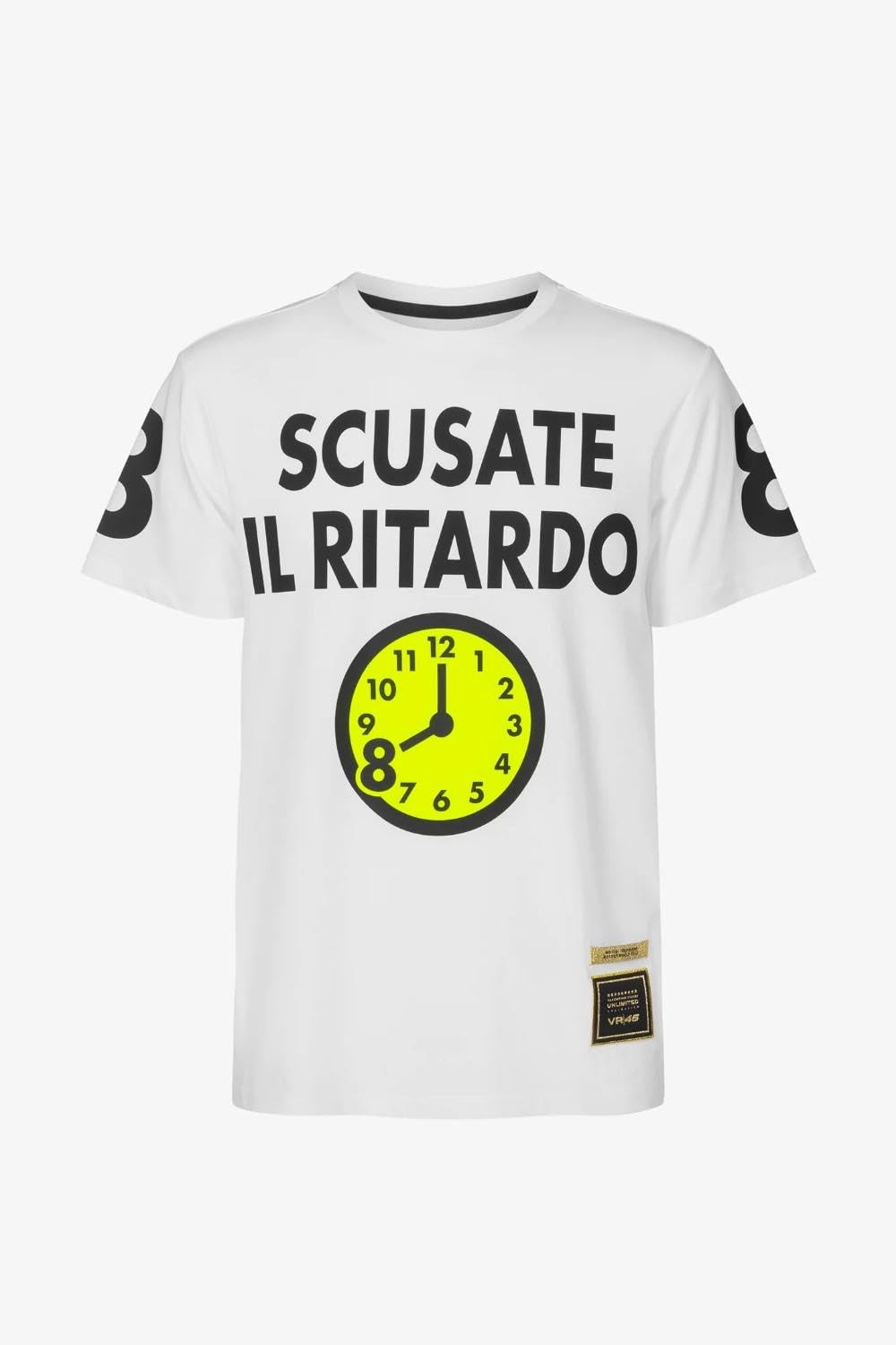 Valentino Rossi T-Shirt VR46 Uomo 2008 Scusate il Ritardo Gialla S