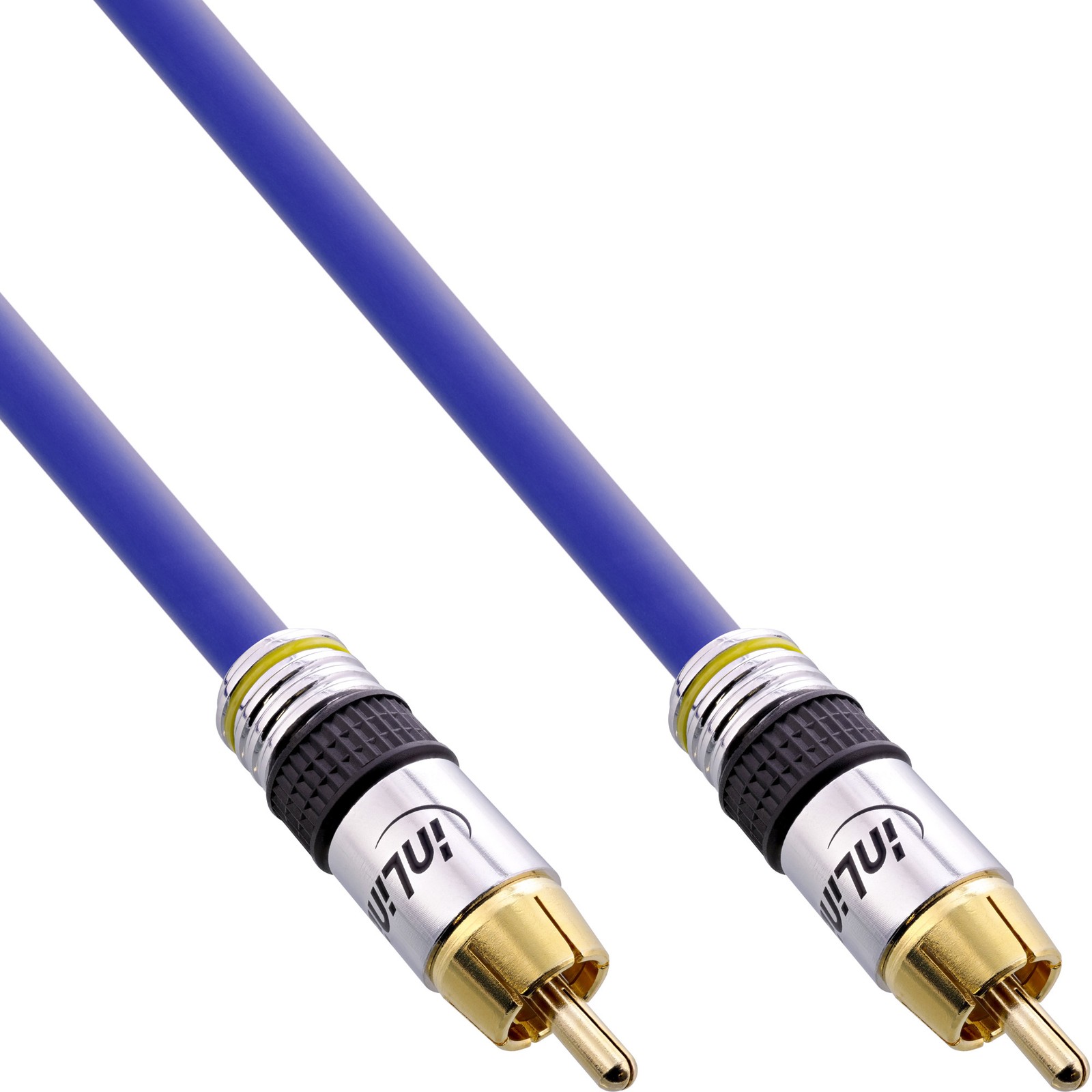 ITS 0,50 METRI Cavo Audio Digital & Video 1x RCA M-M, dorato, PREMIUM