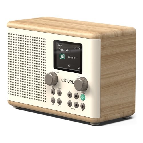 Pure Radio CLASSIC H4 Dab+ Cotton white e Oak 252982